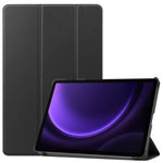 For Samsung Galaxy Tab S10 FE / S9 FE Case Tri-Fold Stand PU Leather Tablet Cover