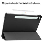 For Samsung Galaxy Tab S10 FE / S9 FE Case Tri-Fold Stand PU Leather Tablet Cover