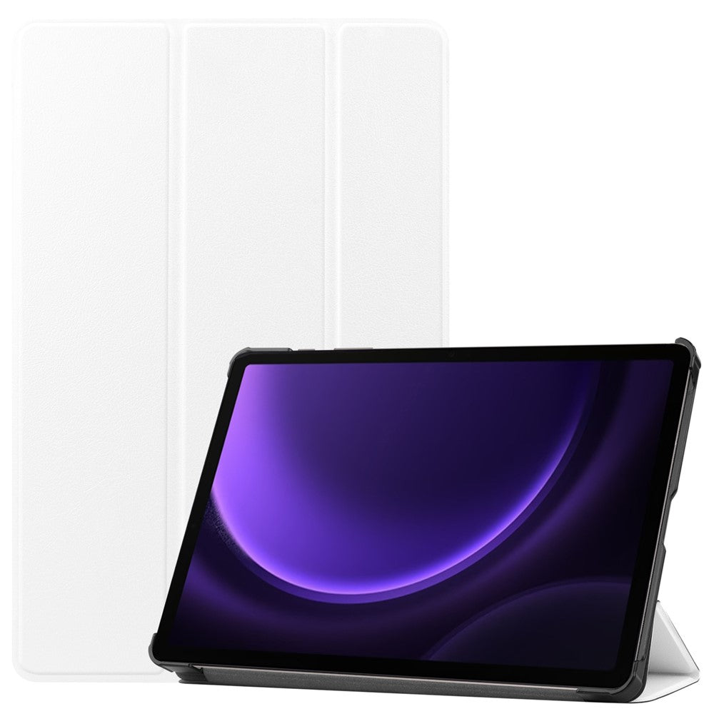 For Samsung Galaxy Tab S10 FE / S9 FE Case Tri-Fold Stand PU Leather Tablet Cover