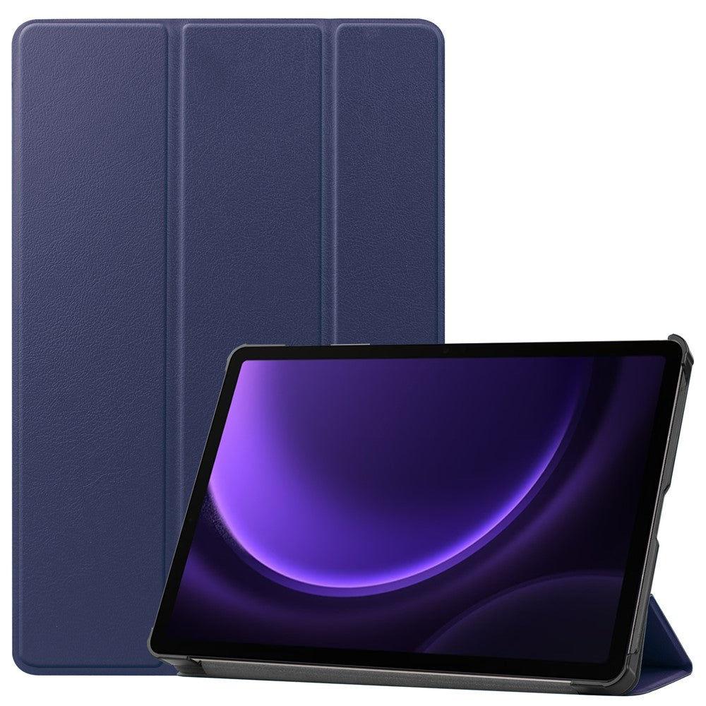 For Samsung Galaxy Tab S10 FE / S9 FE Case Tri-Fold Stand PU Leather Tablet Cover