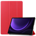 For Samsung Galaxy Tab S10 FE / S9 FE Case Tri-Fold Stand PU Leather Tablet Cover