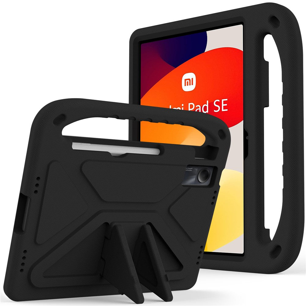 For Xiaomi Redmi Pad SE Case Hand Grip Anti-drop EVA Tablet Kickstand Cover