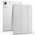 For Xiaomi Redmi Pad SE Clear Back Case Tri-fold Stand Tablet Cover with Pen Slot