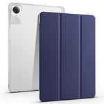 For Xiaomi Redmi Pad SE Clear Back Case Tri-fold Stand Tablet Cover with Pen Slot