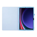 Til Samsung Galaxy Tab S9 Lædercover Litchi Tekstur Bi-fold Stativ Tablet Cover
