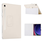 Til Samsung Galaxy Tab S9 Lædercover Litchi Tekstur Bi-fold Stativ Tablet Cover