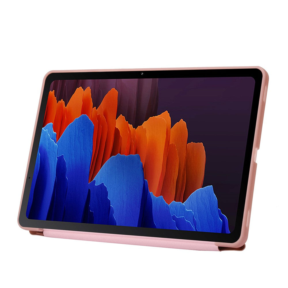 Til Samsung Galaxy Tab S9 Cover Auto Wake / Sleep Silikone+PU Tablet Cover
