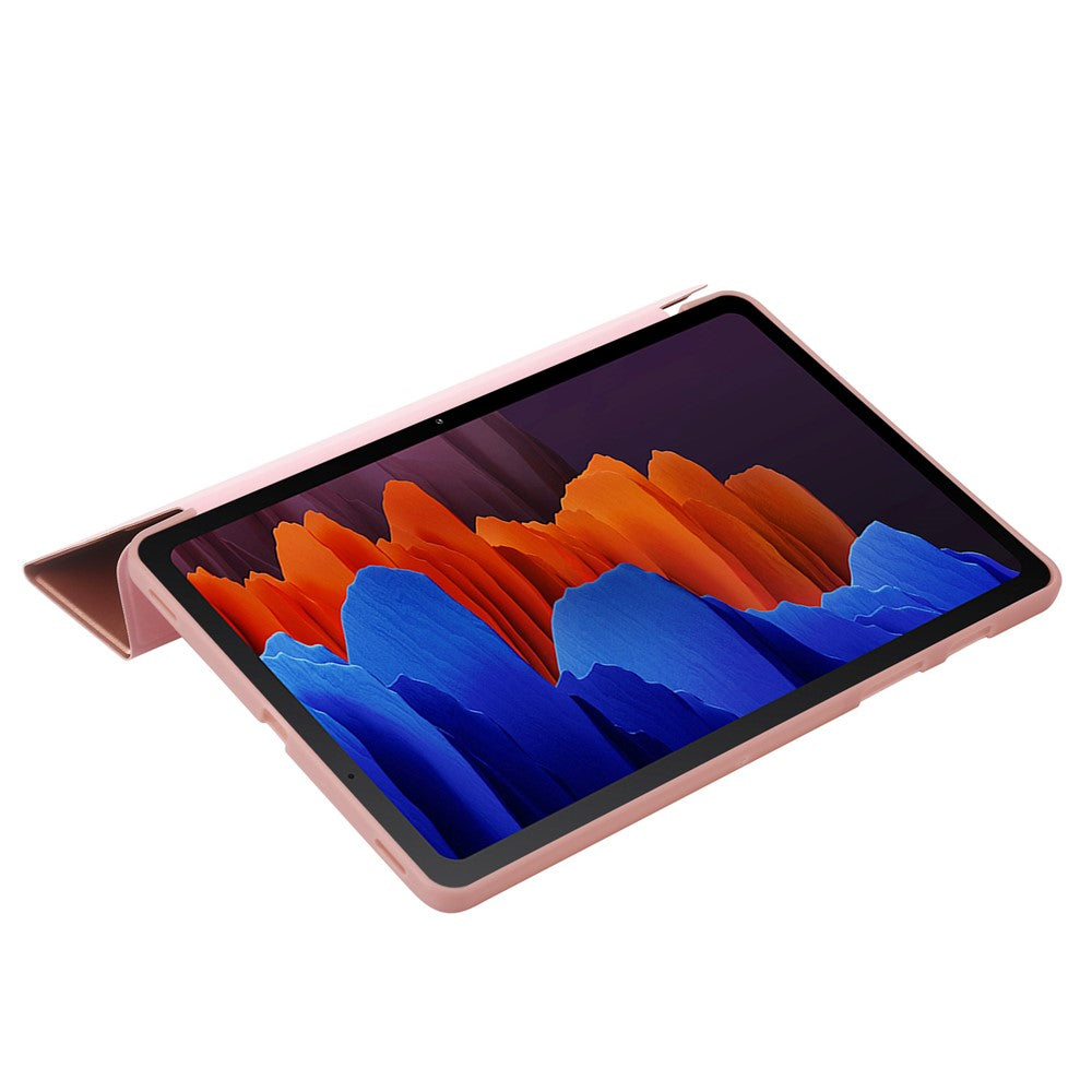 Til Samsung Galaxy Tab S9 Cover Auto Wake / Sleep Silikone+PU Tablet Cover