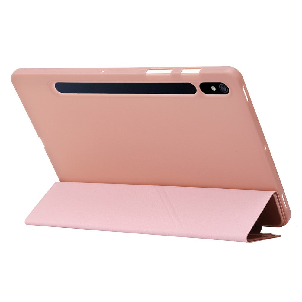 Til Samsung Galaxy Tab S9 Cover Auto Wake / Sleep Silikone+PU Tablet Cover