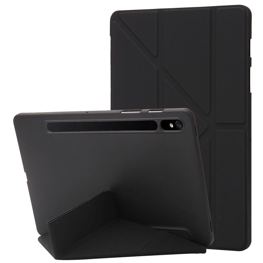 Til Samsung Galaxy Tab S9 Cover Auto Wake / Sleep Silikone+PU Tablet Cover