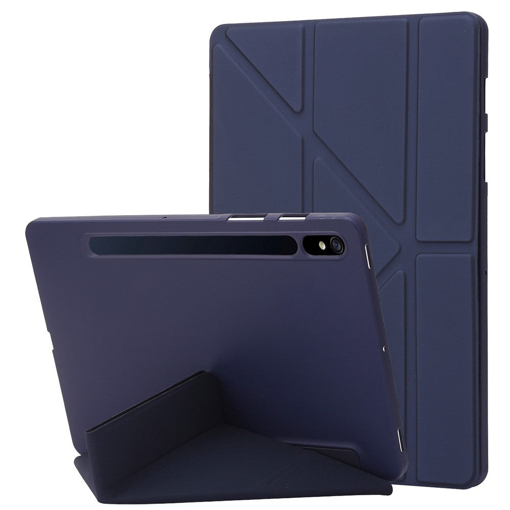 Til Samsung Galaxy Tab S9 Cover Auto Wake / Sleep Silikone+PU Tablet Cover