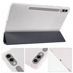 For Samsung Galaxy Tab S9+ Case Tri-Fold Stand Shockproof Tablet Cover with Pen Slot