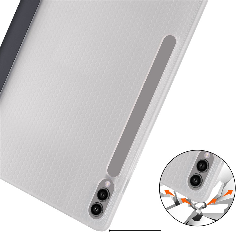 For Samsung Galaxy Tab S9+ Case Tri-Fold Stand Shockproof Tablet Cover with Pen Slot