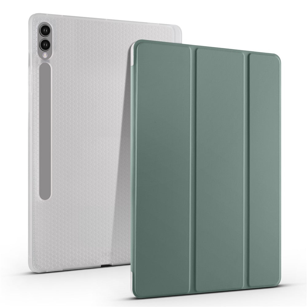 For Samsung Galaxy Tab S9+ Case Tri-Fold Stand Shockproof Tablet Cover with Pen Slot