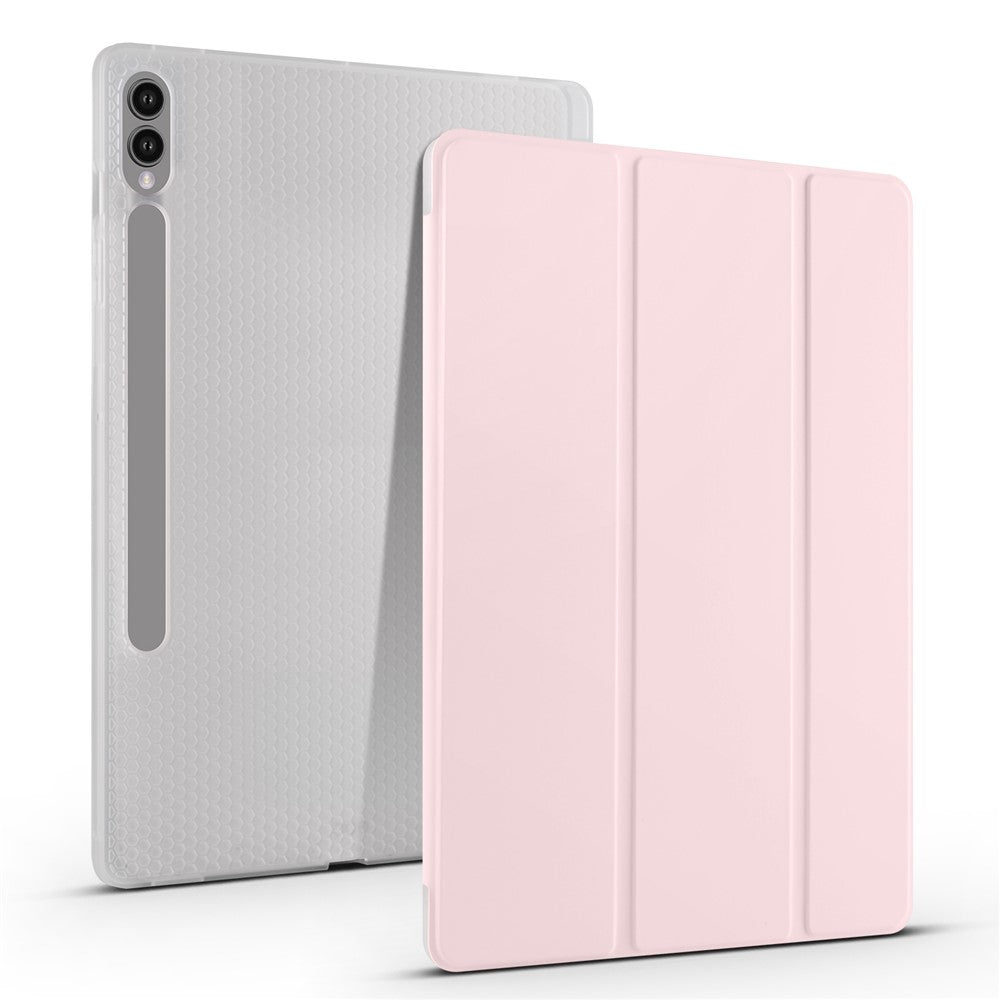 For Samsung Galaxy Tab S9+ Case Tri-Fold Stand Shockproof Tablet Cover with Pen Slot