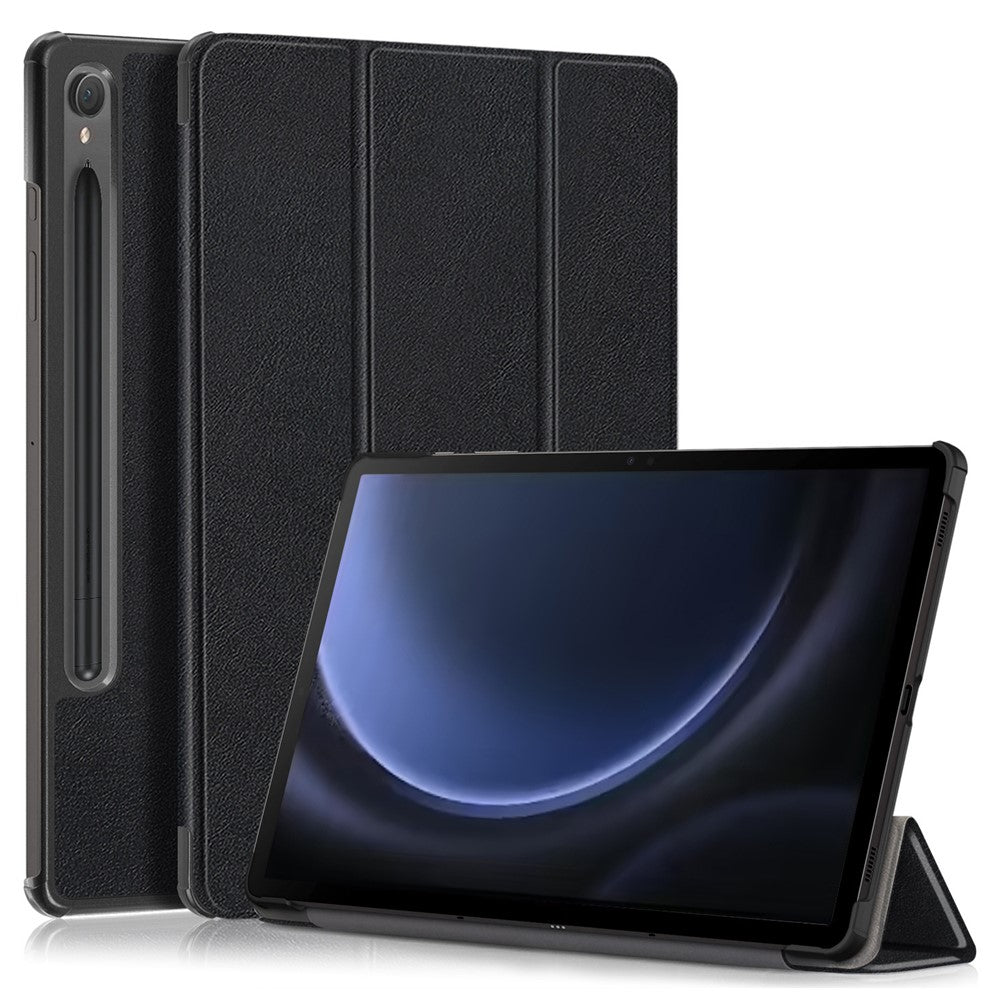 For Samsung Galaxy Tab S10 FE / S9 FE SM-X510 SM-X516 / S9 Leather Case Trifold Stand Tablet Cover