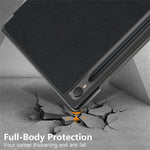 For Samsung Galaxy Tab S10 FE / S9 FE SM-X510 SM-X516 / S9 Leather Case Trifold Stand Tablet Cover