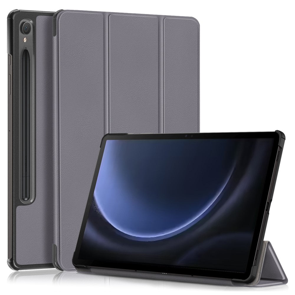For Samsung Galaxy Tab S10 FE / S9 FE SM-X510 SM-X516 / S9 Leather Case Trifold Stand Tablet Cover