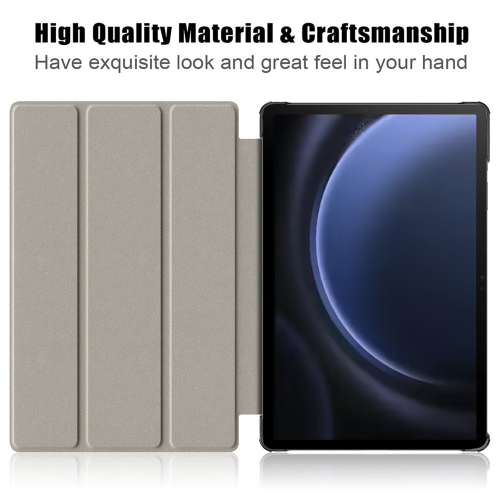 Til Samsung Galaxy Tab S9 FE sm-x510 sm-x516 Cover Trefoldigt Stander Mønster Print Tablet Cover