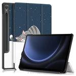 Til Samsung Galaxy Tab S9 FE sm-x510 sm-x516 Cover Trefoldigt Stander Mønster Print Tablet Cover