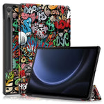 Til Samsung Galaxy Tab S9 FE sm-x510 sm-x516 Cover Trefoldigt Stander Mønster Print Tablet Cover