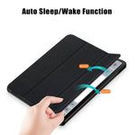 Til Samsung Galaxy Tab S9 FE+ SM-x610 / SM-616 Etui Læder Tablet Cover med Tredelt Stand