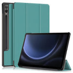 Til Samsung Galaxy Tab S9 FE+ SM-x610 / SM-616 Etui Læder Tablet Cover med Tredelt Stand