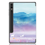 For Samsung Galaxy Tab S9 FE+ SM-x610 / SM-616 Case Tri-fold Stand Leather Tablet Cover