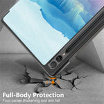For Samsung Galaxy Tab S9 FE+ SM-x610 / SM-616 Case Tri-fold Stand Leather Tablet Cover