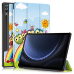 For Samsung Galaxy Tab S9 FE+ SM-x610 / SM-616 Case Tri-fold Stand Leather Tablet Cover