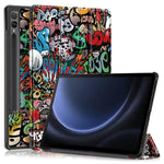 For Samsung Galaxy Tab S9 FE+ SM-x610 / SM-616 Case Tri-fold Stand Leather Tablet Cover