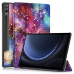 For Samsung Galaxy Tab S9 FE+ SM-x610 / SM-616 Case Tri-fold Stand Leather Tablet Cover
