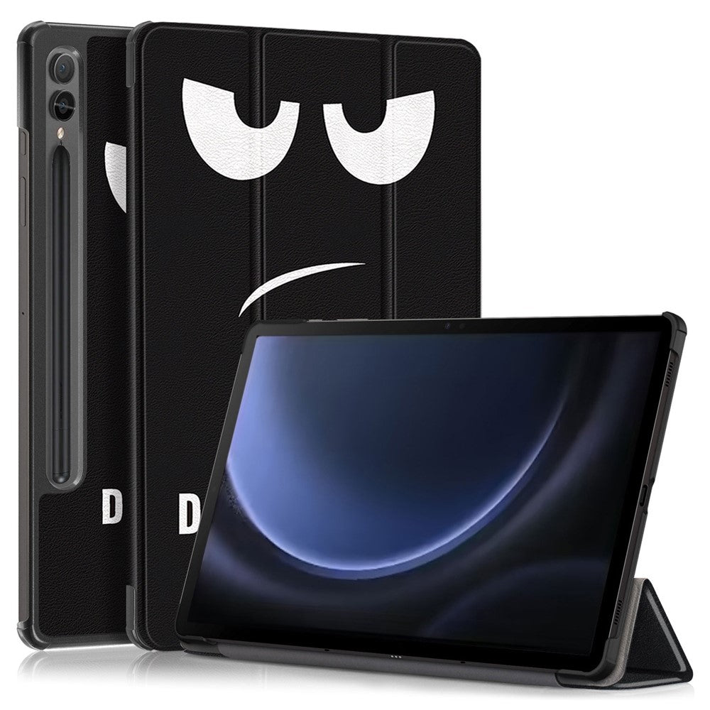 For Samsung Galaxy Tab S9 FE+ SM-x610 / SM-616 Case Tri-fold Stand Leather Tablet Cover