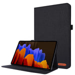For Samsung Galaxy Tab S9 Ultra Case Cloth Texture Card Holder Tablet Stand Cover
