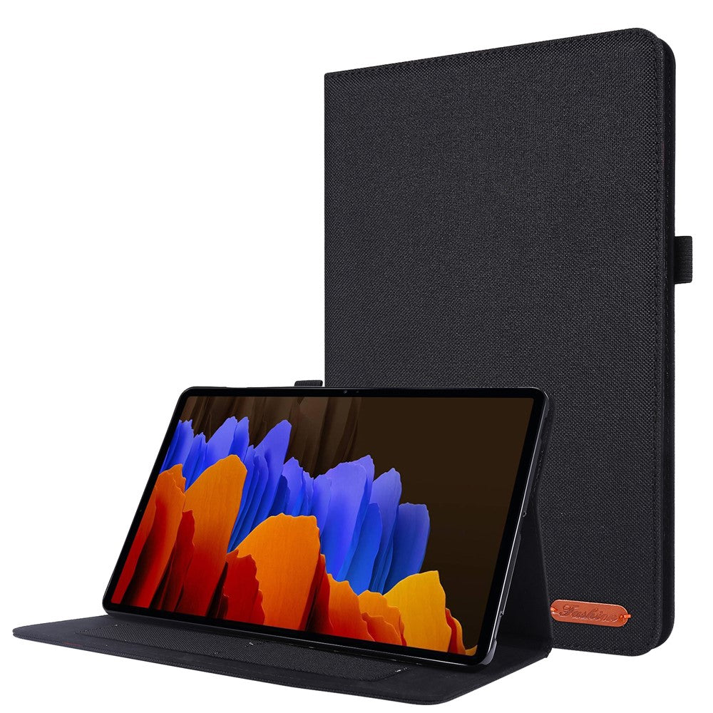 For Samsung Galaxy Tab S9 Ultra Case Cloth Texture Card Holder Tablet Stand Cover