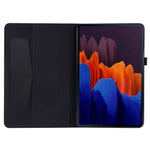 For Samsung Galaxy Tab S9 Ultra Case Cloth Texture Card Holder Tablet Stand Cover