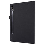 For Samsung Galaxy Tab S9 Ultra Case Cloth Texture Card Holder Tablet Stand Cover