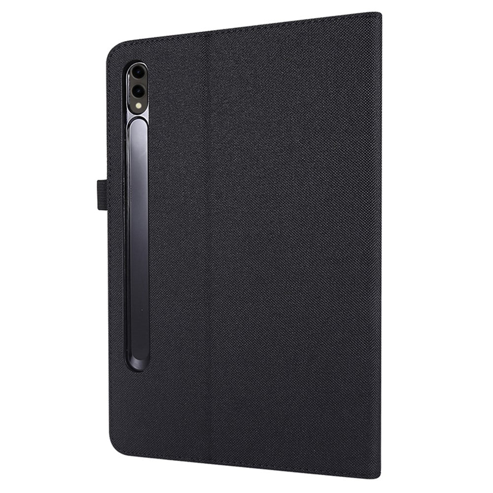 For Samsung Galaxy Tab S9 Ultra Case Cloth Texture Card Holder Tablet Stand Cover