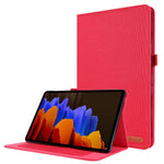 For Samsung Galaxy Tab S9 Ultra Case Cloth Texture Card Holder Tablet Stand Cover