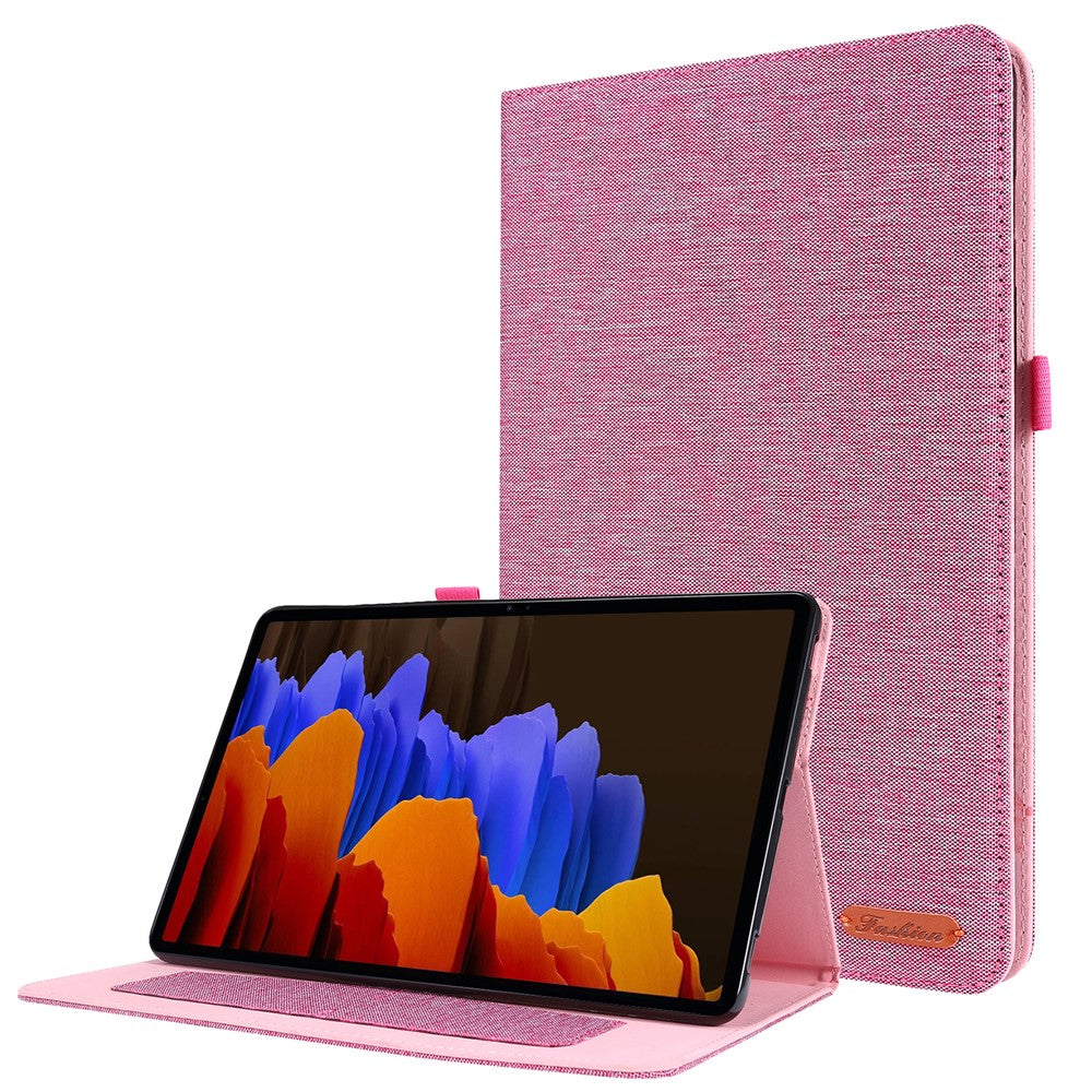 For Samsung Galaxy Tab S9 Ultra Case Cloth Texture Card Holder Tablet Stand Cover