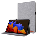For Samsung Galaxy Tab S9 Ultra Case Cloth Texture Card Holder Tablet Stand Cover