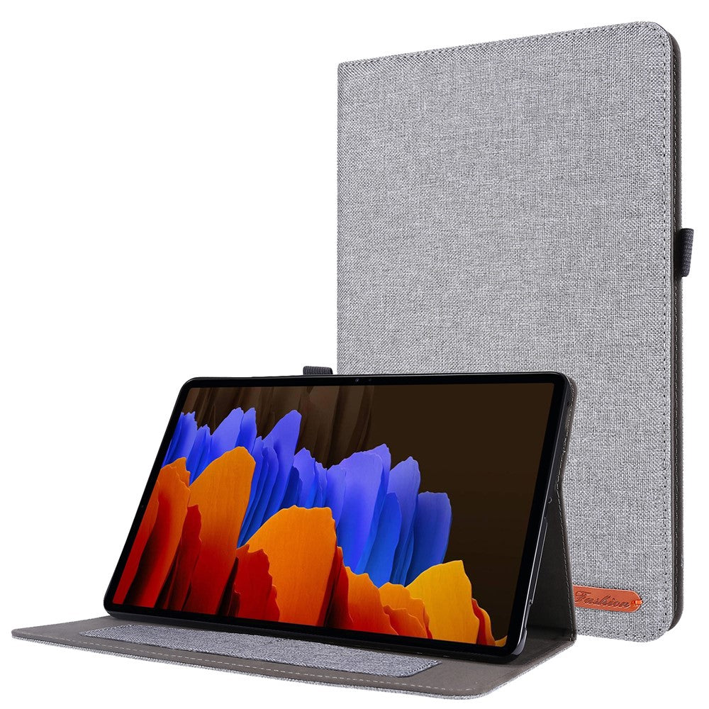 For Samsung Galaxy Tab S9 Ultra Case Cloth Texture Card Holder Tablet Stand Cover