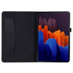 Til Samsung Galaxy Tab S9+ Etui, Stativ, Kortholder, Læder Tablet Cover