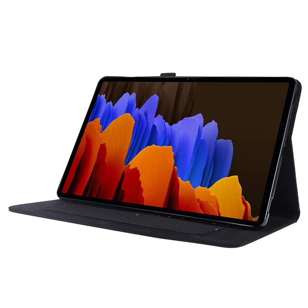 Til Samsung Galaxy Tab S9+ Etui, Stativ, Kortholder, Læder Tablet Cover