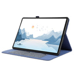 For Lenovo Tab P12 Case Cloth Texture Leather Tablet Cover with Card Holder