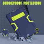 For Huawei MatePad SE 10.4-inch Robot Style Case Silicone + PC Color Contrast Kickstand Tablet Cover
