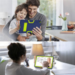 For Huawei MatePad SE 10.4-inch Robot Style Case Silicone + PC Color Contrast Kickstand Tablet Cover