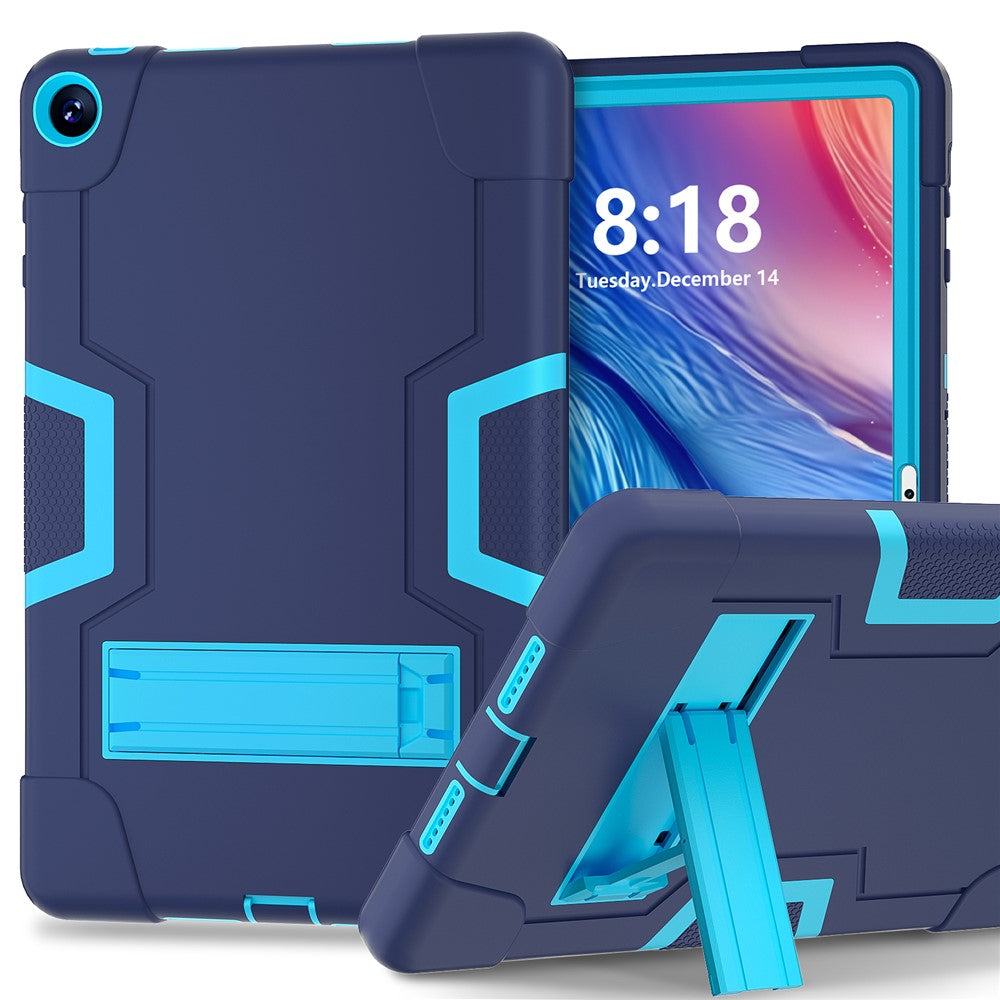 For Huawei MatePad SE 10.4-inch Robot Style Case Silicone + PC Color Contrast Kickstand Tablet Cover