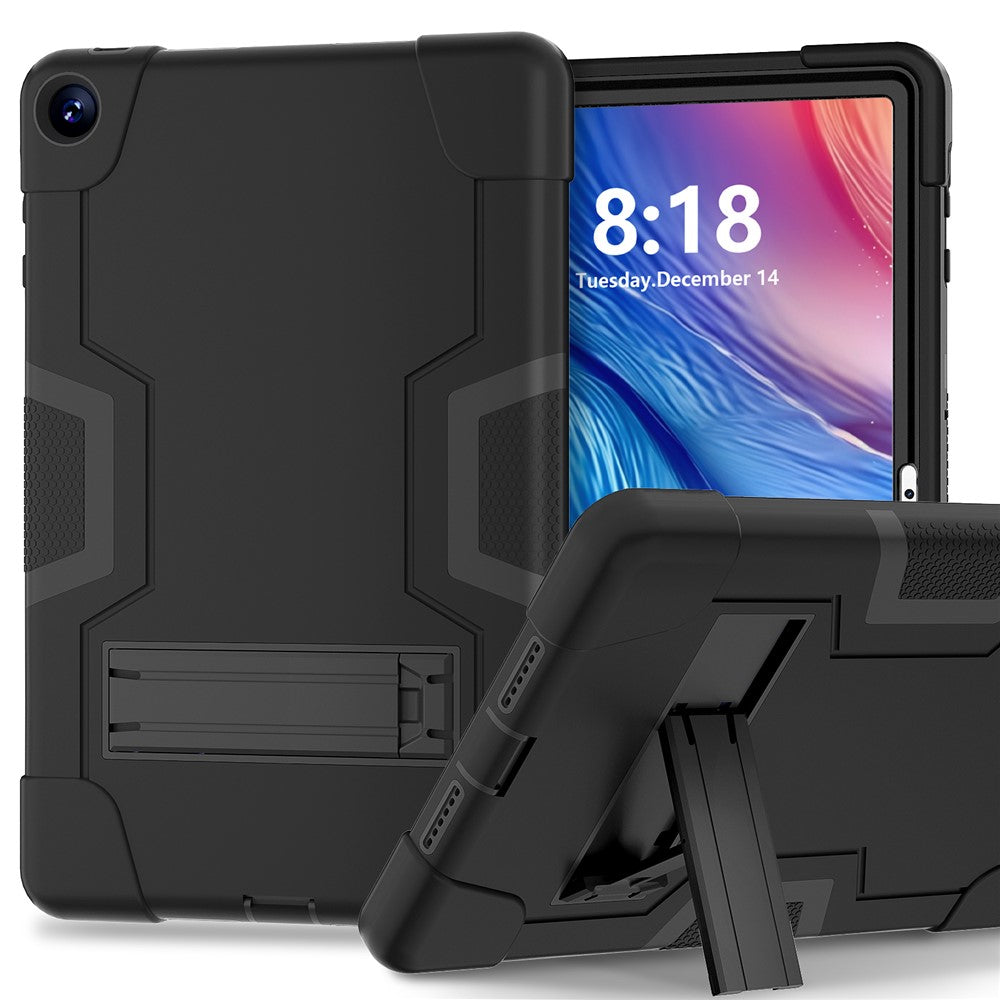 For Huawei MatePad SE 10.4-inch Robot Style Case Silicone + PC Color Contrast Kickstand Tablet Cover