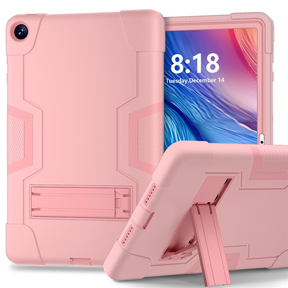 For Huawei MatePad SE 10.4-inch Robot Style Case Silicone + PC Color Contrast Kickstand Tablet Cover